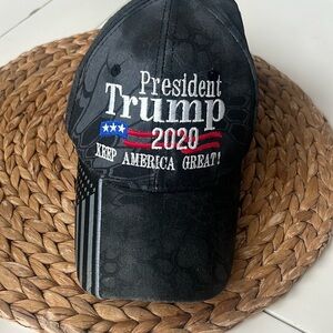 President Trump 2020 Keep America Great Flag Gray Adjustable Hat Baseball